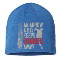 Archery Bow Archer Zombie Vintage An Arrow A Day Keeps Gift Sustainable Beanie