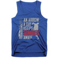 Archery Bow Archer Zombie Vintage An Arrow A Day Keeps Gift Tank Top