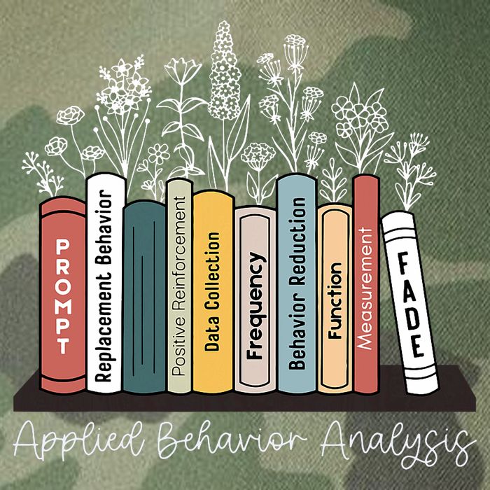 Applied Behavior Analysis Book Wildflower ABA RBT Therapist  Legacy Tie Dye Trucker Hat