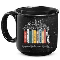 Applied Behavior Analysis Book Wildflower ABA RBT Therapist  15oz Campfire Ceramic Mug