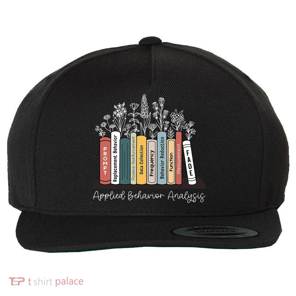 Applied Behavior Analysis Book Wildflower ABA RBT Therapist  Wool Snapback Cap