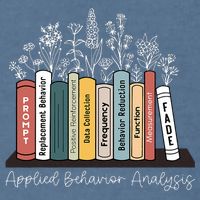Applied Behavior Analysis Book Wildflower ABA RBT Therapist  Garment-Dyed Sweatshirt