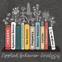 Applied Behavior Analysis Book Wildflower ABA RBT Therapist  Vector Backpack