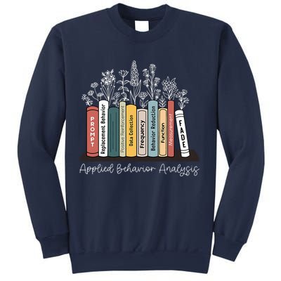 Applied Behavior Analysis Book Wildflower ABA RBT Therapist  Sweatshirt