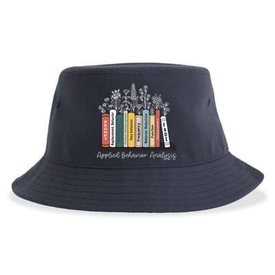 Applied Behavior Analysis Book Wildflower ABA RBT Therapist  Sustainable Bucket Hat