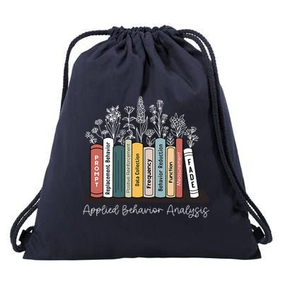 Applied Behavior Analysis Book Wildflower ABA RBT Therapist  Drawstring Bag