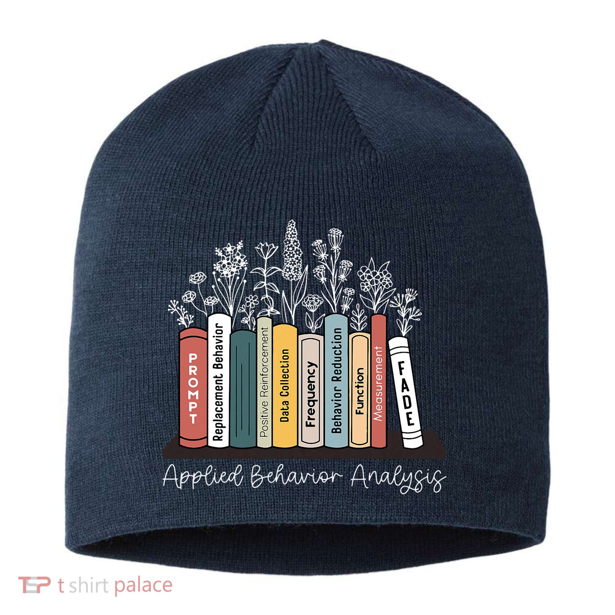 Applied Behavior Analysis Book Wildflower ABA RBT Therapist  Sustainable Beanie