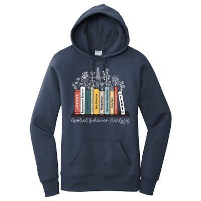 Applied Behavior Analysis Book Wildflower ABA RBT Therapist  Women's Pullover Hoodie