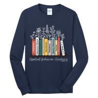 Applied Behavior Analysis Book Wildflower ABA RBT Therapist  Tall Long Sleeve T-Shirt