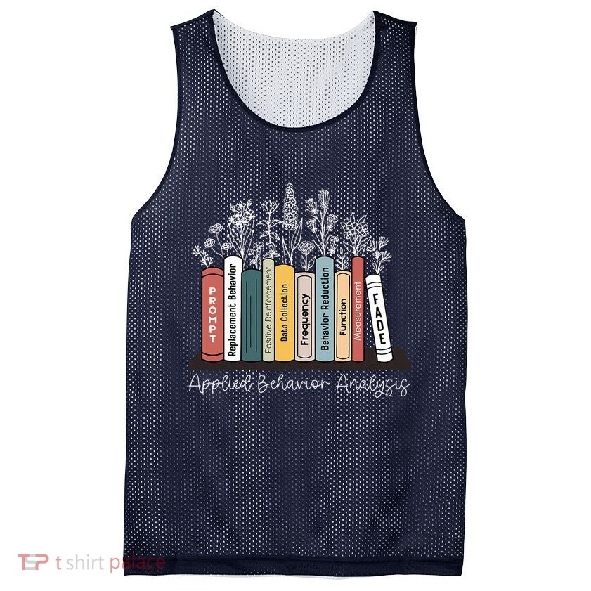 Applied Behavior Analysis Book Wildflower ABA RBT Therapist  Mesh Reversible Basketball Jersey Tank
