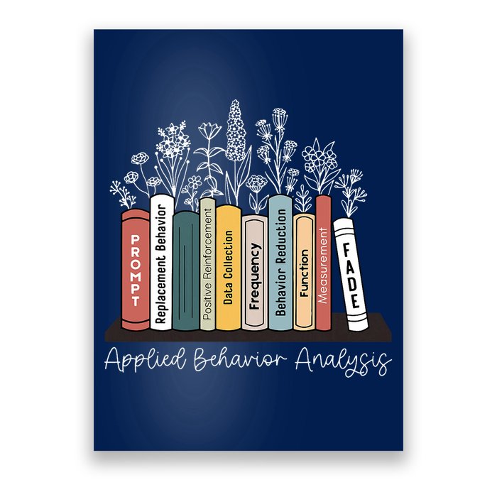 Applied Behavior Analysis Book Wildflower ABA RBT Therapist  Poster
