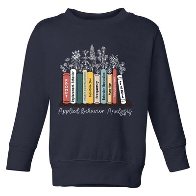Applied Behavior Analysis Book Wildflower ABA RBT Therapist  Toddler Sweatshirt