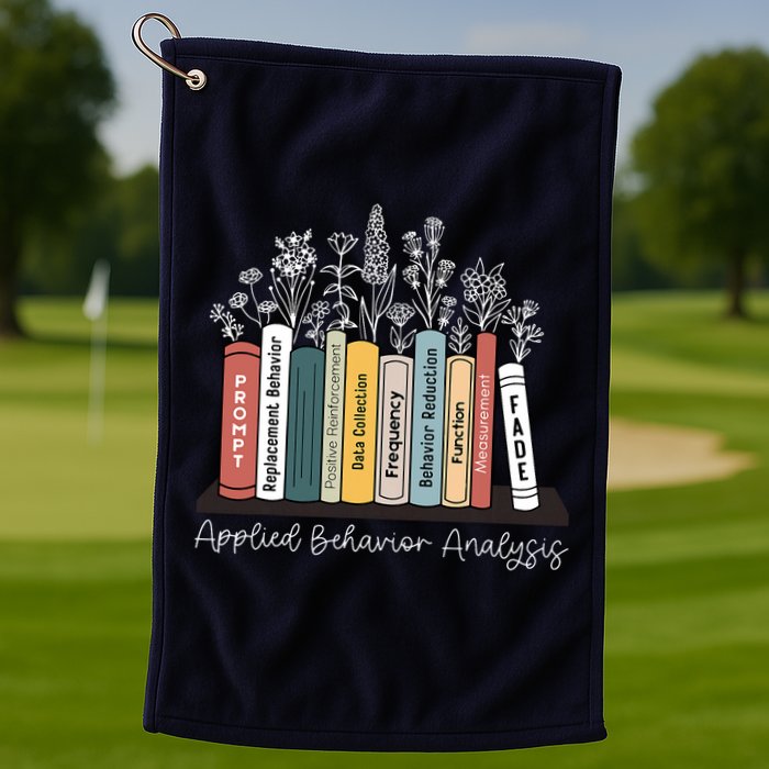 Applied Behavior Analysis Book Wildflower ABA RBT Therapist  Golf Towel