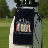 Applied Behavior Analysis Book Wildflower ABA RBT Therapist  Golf Towel