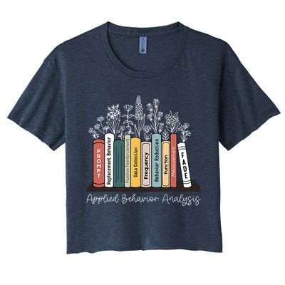 Applied Behavior Analysis Book Wildflower ABA RBT Therapist  Crop Top