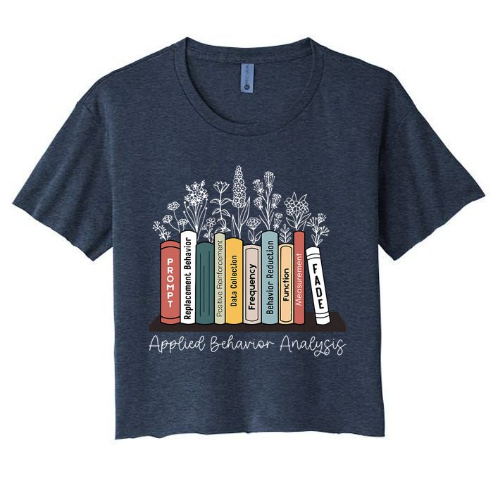 Applied Behavior Analysis Book Wildflower ABA RBT Therapist  Crop Top