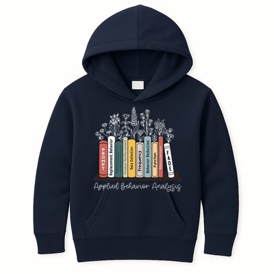Applied Behavior Analysis Book Wildflower ABA RBT Therapist  Kids Hoodie
