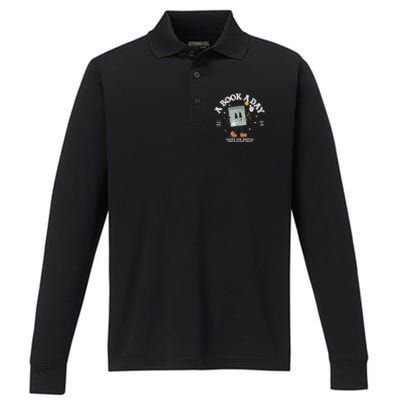 A Book A Day Keep The Mental Breakdown Away Performance Long Sleeve Polo