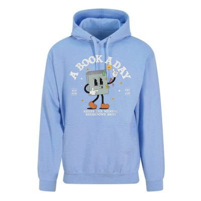 A Book A Day Keep The Mental Breakdown Away Unisex Surf Hoodie