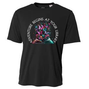 Adventure Begins At Your Library Summer Reading 2024 Gift Cooling Performance Crew T-Shirt