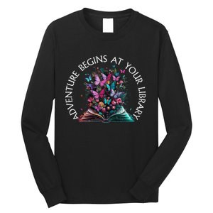 Adventure Begins At Your Library Summer Reading 2024 Gift Long Sleeve Shirt