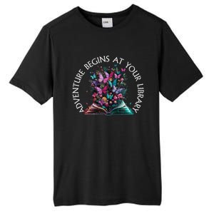 Adventure Begins At Your Library Summer Reading 2024 Gift Tall Fusion ChromaSoft Performance T-Shirt