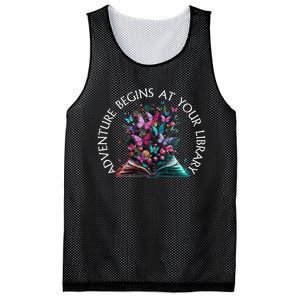 Adventure Begins At Your Library Summer Reading 2024 Gift Mesh Reversible Basketball Jersey Tank