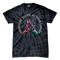 Adventure Begins At Your Library Summer Reading 2024 Gift Tie-Dye T-Shirt