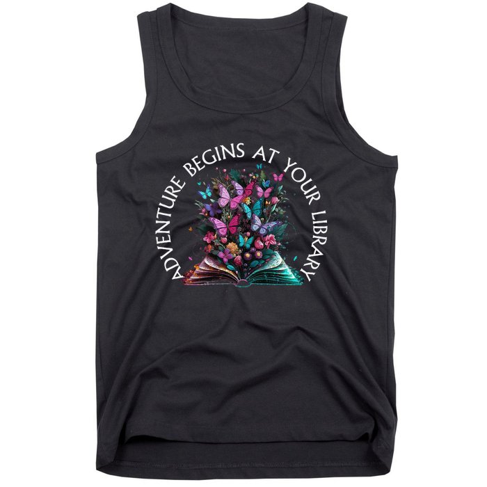 Adventure Begins At Your Library Summer Reading 2024 Gift Tank Top