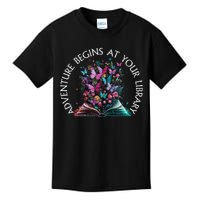 Adventure Begins At Your Library Summer Reading 2024 Gift Kids T-Shirt