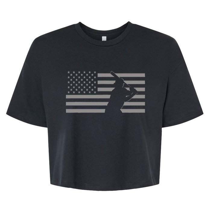 American Baseball Bella+Canvas Jersey Crop Tee