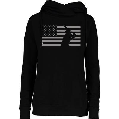 American Baseball Womens Funnel Neck Pullover Hood