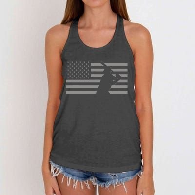 American Baseball Women's Knotted Racerback Tank