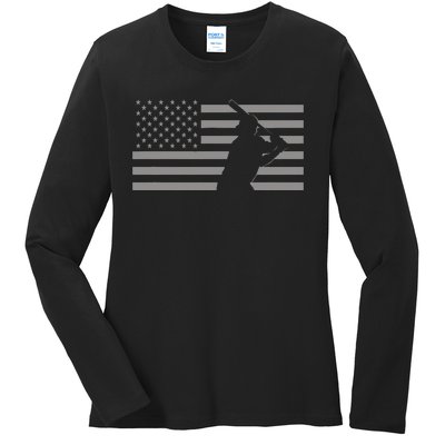 American Baseball Ladies Long Sleeve Shirt