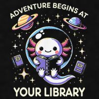 Adventure Begins At Your Library Summer Reading Program 2024 Ladies PosiCharge Tri-Blend Wicking Tank