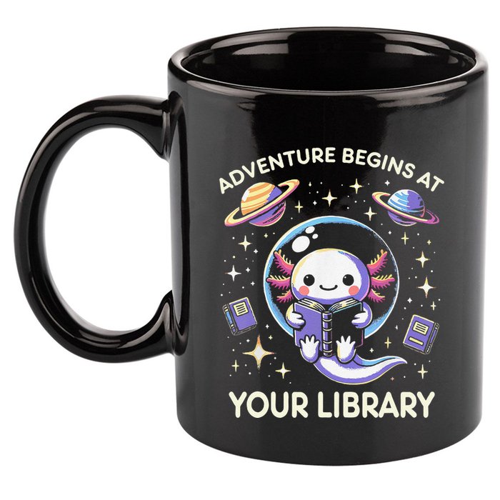 Adventure Begins At Your Library Summer Reading Program 2024 11oz C Handle Ceramic Mug