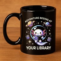 Adventure Begins At Your Library Summer Reading Program 2024 11oz C Handle Ceramic Mug