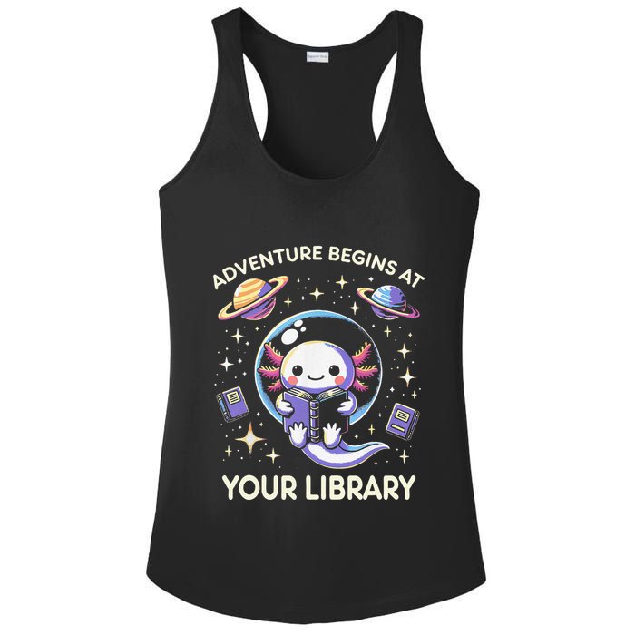 Adventure Begins At Your Library Summer Reading Program 2024 Ladies PosiCharge Competitor Racerback Tank