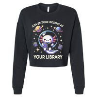 Adventure Begins At Your Library Summer Reading Program 2024 Cropped Pullover Crew