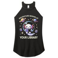 Adventure Begins At Your Library Summer Reading Program 2024 Women's Perfect Tri Rocker Tank