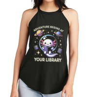 Adventure Begins At Your Library Summer Reading Program 2024 Women's Perfect Tri Rocker Tank