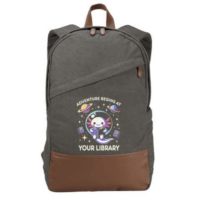 Adventure Begins At Your Library Summer Reading Program 2024 Cotton Canvas Backpack