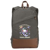 Adventure Begins At Your Library Summer Reading Program 2024 Cotton Canvas Backpack