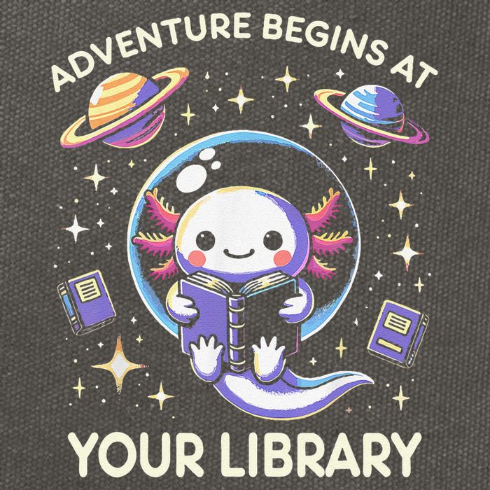 Adventure Begins At Your Library Summer Reading Program 2024 Cotton Canvas Backpack