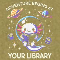 Adventure Begins At Your Library Summer Reading Program 2024 Garment-Dyed Women's Muscle Tee