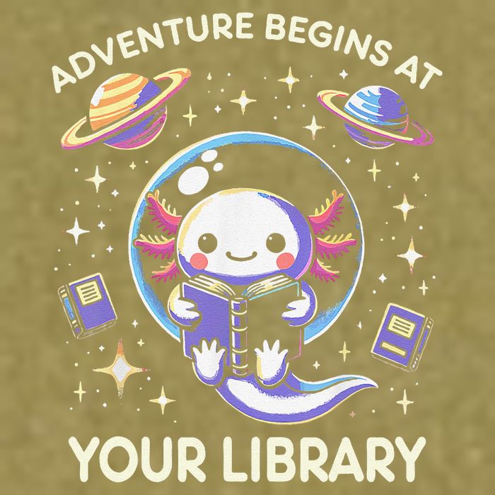 Adventure Begins At Your Library Summer Reading Program 2024 Garment-Dyed Women's Muscle Tee