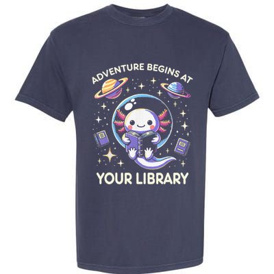 Adventure Begins At Your Library Summer Reading Program 2024 Garment-Dyed Heavyweight T-Shirt