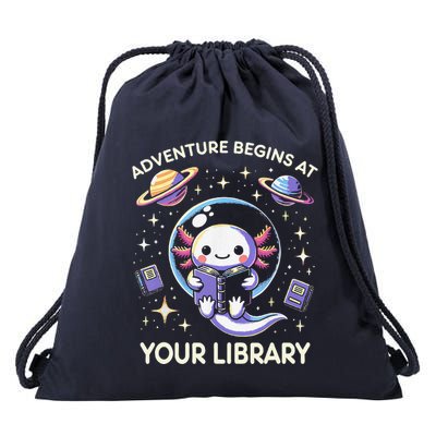Adventure Begins At Your Library Summer Reading Program 2024 Drawstring Bag
