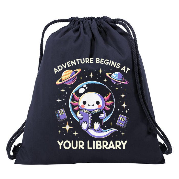 Adventure Begins At Your Library Summer Reading Program 2024 Drawstring Bag