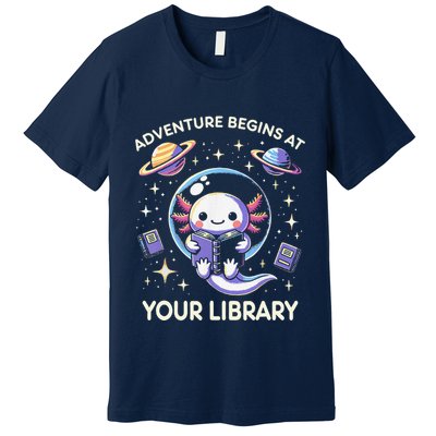 Adventure Begins At Your Library Summer Reading Program 2024 Premium T-Shirt